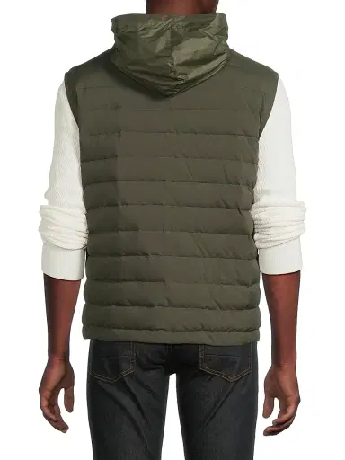 Sartorio Napoli Men's Stand Collar Puffer Vest - Greenfinch - Size 40 | Thumbnail 5