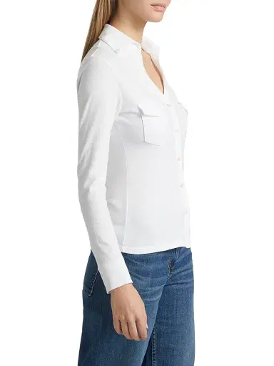Nili Lotan Women's Liam Cotton Shirt | Thumbnail 4 Nili Lotan Women's Liam Cotton Shirt | Thumbnail 4