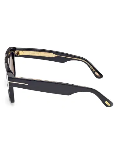 Tom Ford Men's ICON 56MM Pilot Sunglasses - Black | Thumbnail 3