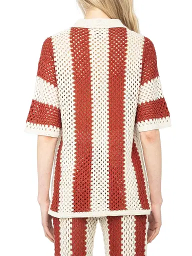 Zadig & Voltaire Women's Ciara Knit Striped Cotton Cardigan - Judo - Size Small | Thumbnail 5 Zadig & Voltaire Women's Ciara Knit Striped Cotton Cardigan - Judo - Size Small | Thumbnail 5