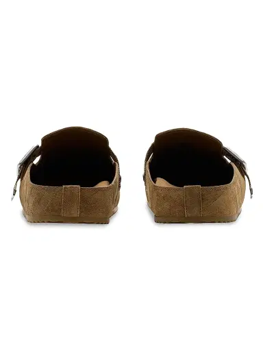Burberry Women's Urchin Suede Check Clogs | Thumbnail 3 Burberry Women's Urchin Suede Check Clogs | Thumbnail 3