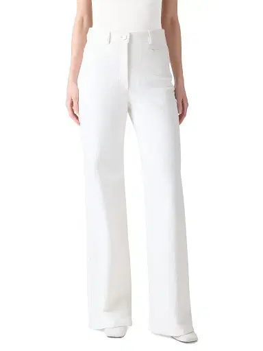 Akris punto Women's Celia Bootcut Pants - Cream - Size 12 | Thumbnail 2