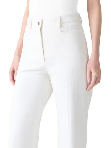 Akris punto Women's Celia Bootcut Pants - Cream - Size 12 | Thumbnail 5