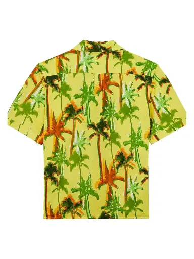 Vilebrequin Men's Palms Offset Cotton Shirt - Soleil - Size XL | Thumbnail 2 Vilebrequin Men's Palms Offset Cotton Shirt - Soleil - Size XL | Thumbnail 2