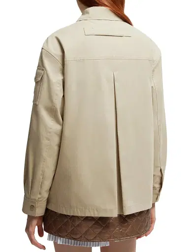 Moncler Women's Felci Down-Filled Shacket - Gray Beige | Thumbnail 3 Moncler Women's Felci Down-Filled Shacket - Gray Beige | Thumbnail 3