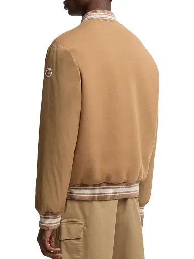Moncler Men's Vennes Reversible Puffer Jacket in Cotton - Camel Beige | Thumbnail 3