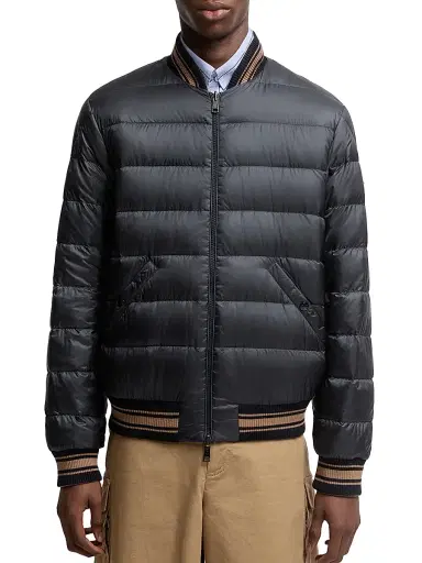 Moncler Men's Vennes Reversible Puffer Jacket in Cotton - Camel Beige | Thumbnail 4