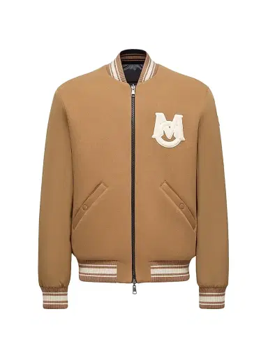 Moncler Men's Vennes Reversible Puffer Jacket in Cotton - Camel Beige | Thumbnail 1