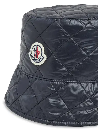 Moncler Women's Down-Filled Hat - Navy Blue | Thumbnail 3 Moncler Women's Down-Filled Hat - Navy Blue | Thumbnail 3
