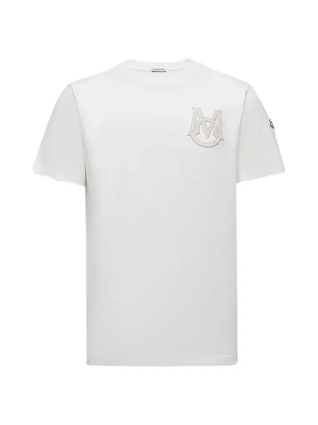 Moncler Men's Crewneck T-Shirt in Cotton - White