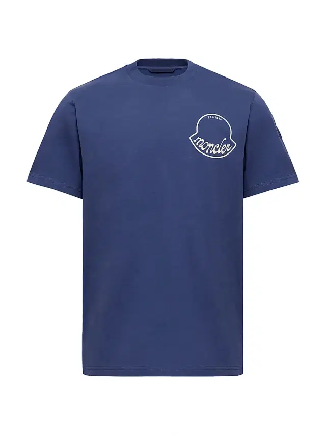 Men's Crew-Neck T-Shirt in Cotton - Dark Blue