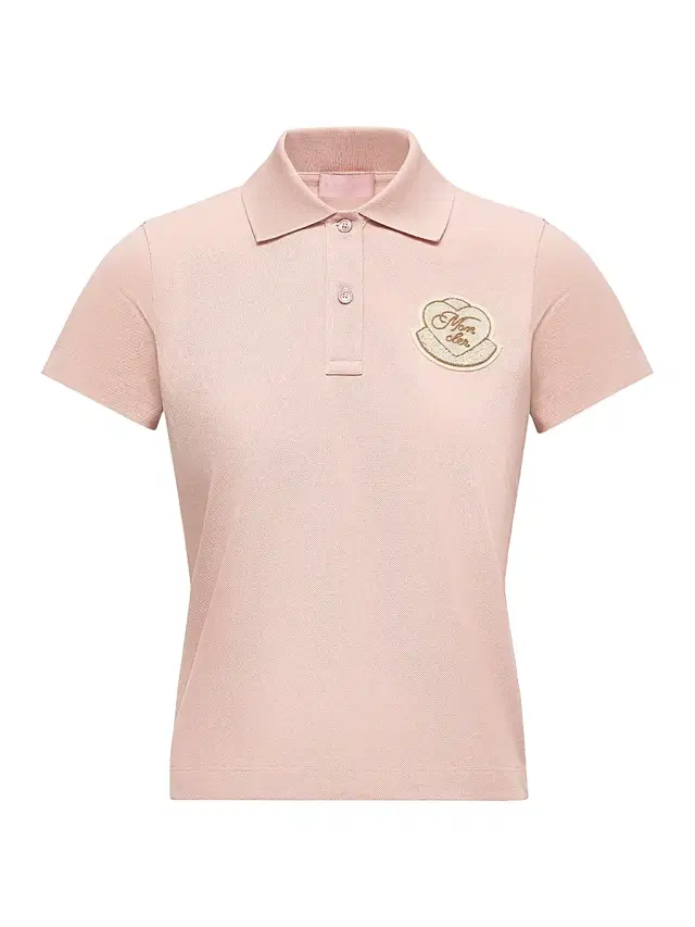 Women's Polo Shirt in Cotton Piquet - Light Pink