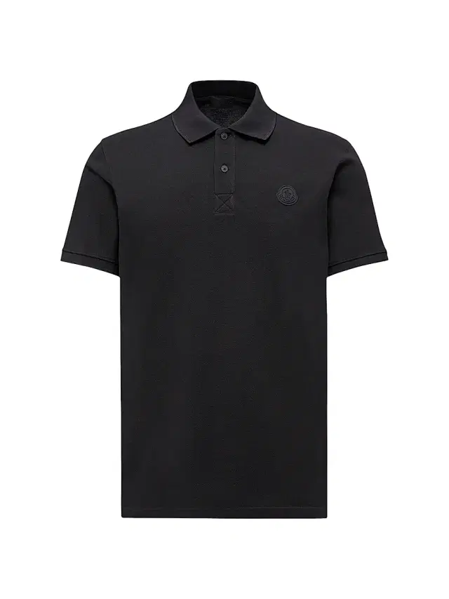 Men's Polo Shirt in Cotton Piquet - Black