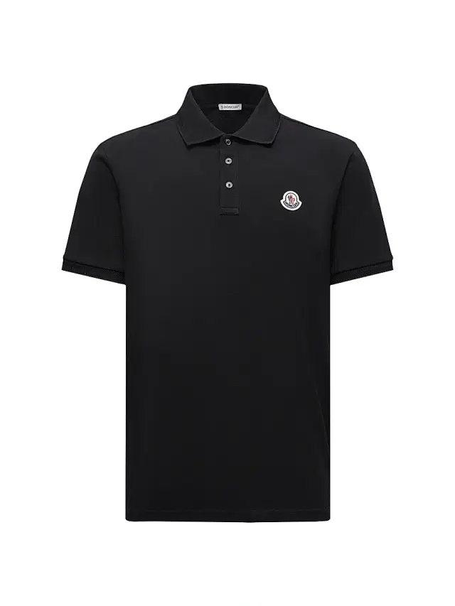 Men's Logo Pique-Cotton Polo Shirt - Black