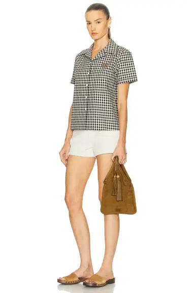 Miu Miu Camoscio Tote Bag | Thumbnail 2 Miu Miu Camoscio Tote Bag | Thumbnail 2