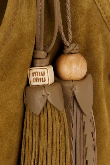 Miu Miu Camoscio Tote Bag | Thumbnail 7 Miu Miu Camoscio Tote Bag | Thumbnail 7
