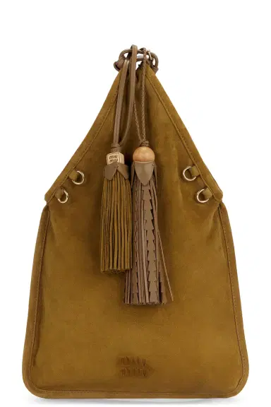 Miu Miu Camoscio Tote Bag | Thumbnail 1 Miu Miu Camoscio Tote Bag | Thumbnail 1