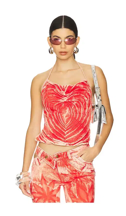 Masha Popova Love Heart Bandana Top