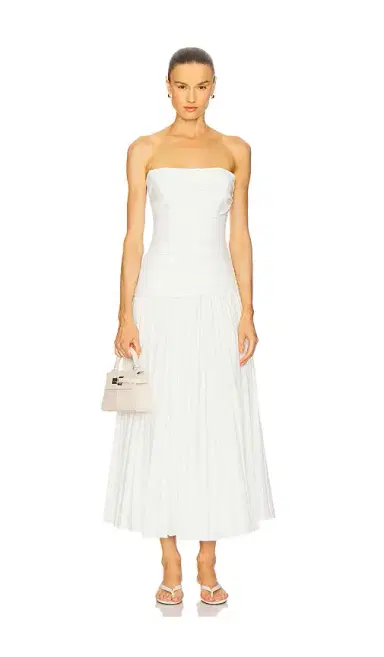 Simkhai Arie Strapless Bustier Midi Dress | Thumbnail 1