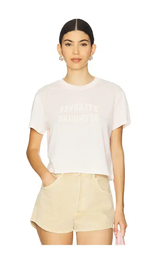 Favorite Daughter Cropped Collegiate Tee