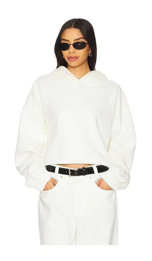 Cotton Cropped Sweatshirt