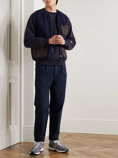 Folk Assembly Straight-Leg Pleated Cotton-Twill Trousers - Men | Thumbnail 2 Folk Assembly Straight-Leg Pleated Cotton-Twill Trousers - Men | Thumbnail 2