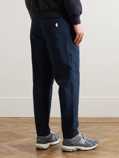 Folk Assembly Straight-Leg Pleated Cotton-Twill Trousers - Men | Thumbnail 3 Folk Assembly Straight-Leg Pleated Cotton-Twill Trousers - Men | Thumbnail 3