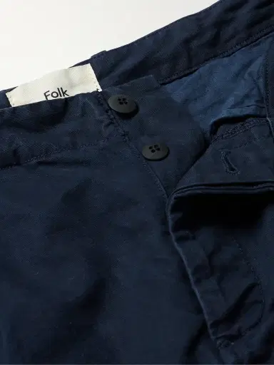 Folk Assembly Straight-Leg Pleated Cotton-Twill Trousers - Men | Thumbnail 5 Folk Assembly Straight-Leg Pleated Cotton-Twill Trousers - Men | Thumbnail 5