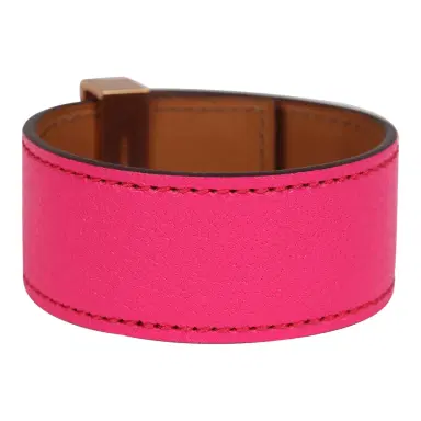 HERMÈS Hermes Collier De Chien 24 Bracelet Rose Pop Chevre Chamkila Rose Gold Hardware | Thumbnail 4 HERMÈS Hermes Collier De Chien 24 Bracelet Rose Pop Chevre Chamkila Rose Gold Hardware | Thumbnail 4