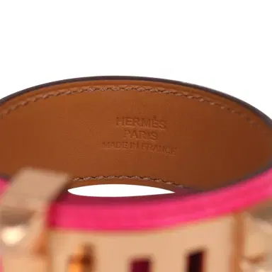 HERMÈS Hermes Collier De Chien 24 Bracelet Rose Pop Chevre Chamkila Rose Gold Hardware | Thumbnail 5 HERMÈS Hermes Collier De Chien 24 Bracelet Rose Pop Chevre Chamkila Rose Gold Hardware | Thumbnail 5