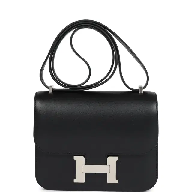 hermes Hermes Constance 18 Black Tadelakt Palladium Hardware