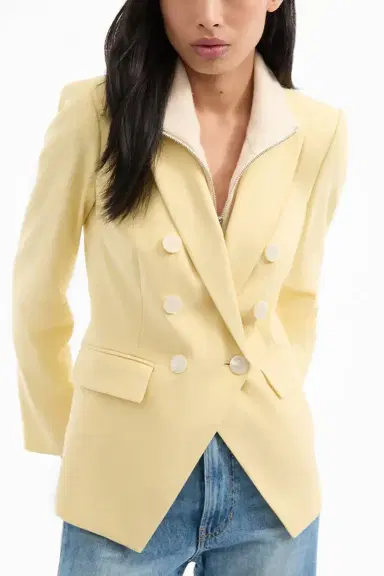 Veronica Beard Miller Dickey Jacket - Chamomile | Thumbnail 3