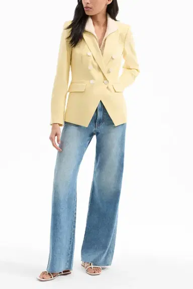 Veronica Beard Miller Dickey Jacket - Chamomile | Thumbnail 4