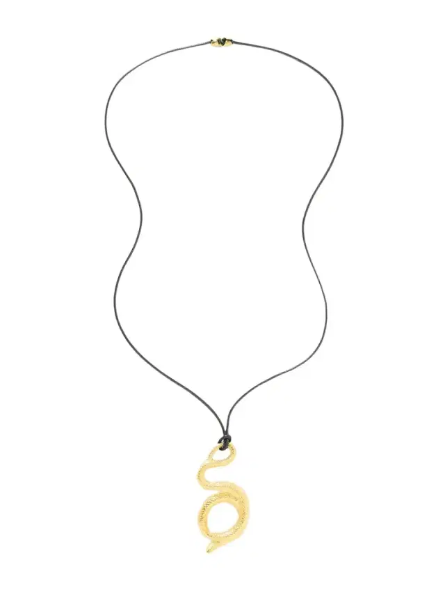 Medusa Gold-plated And Cord Necklace