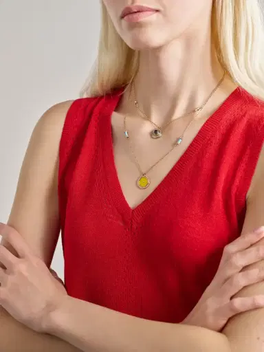 L’Atelier Nawbar The Warrior Mimmette 18-karat Gold Diamond Necklace | Thumbnail 5