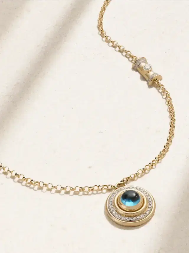 L’Atelier Nawbar The Warrior Mimmette 18-karat Gold Diamond Necklace