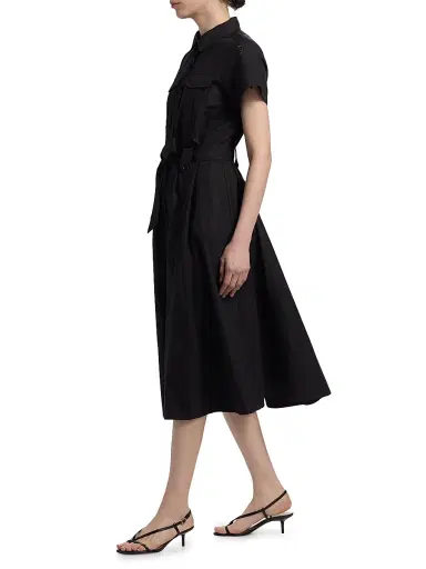 DEREK LAM 10 CROSBY Women's Kayla Belted Cotton Midi-Dress | Thumbnail 4 DEREK LAM 10 CROSBY Women's Kayla Belted Cotton Midi-Dress | Thumbnail 4