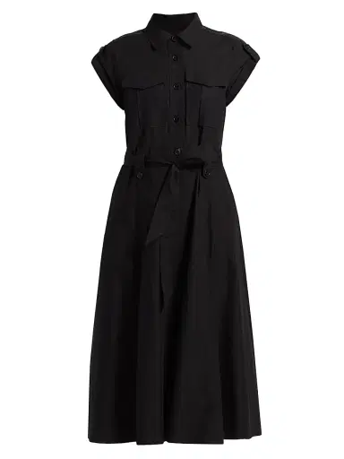 DEREK LAM 10 CROSBY Women's Kayla Belted Cotton Midi-Dress | Thumbnail 1 DEREK LAM 10 CROSBY Women's Kayla Belted Cotton Midi-Dress | Thumbnail 1