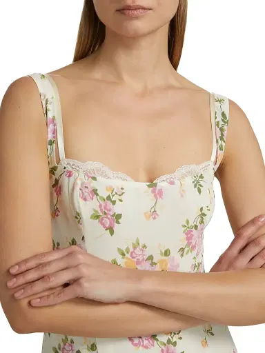Reformation Women's Irisa Floral Flounce Maxi Dress | Thumbnail 6 Reformation Women's Irisa Floral Flounce Maxi Dress | Thumbnail 6