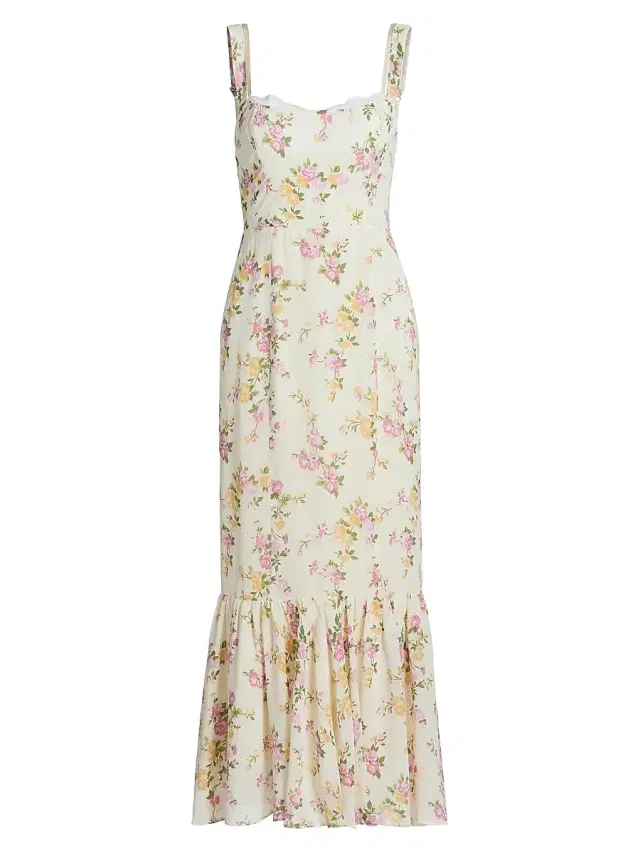 Women's Irisa Floral Flounce Maxi Dress - Posy