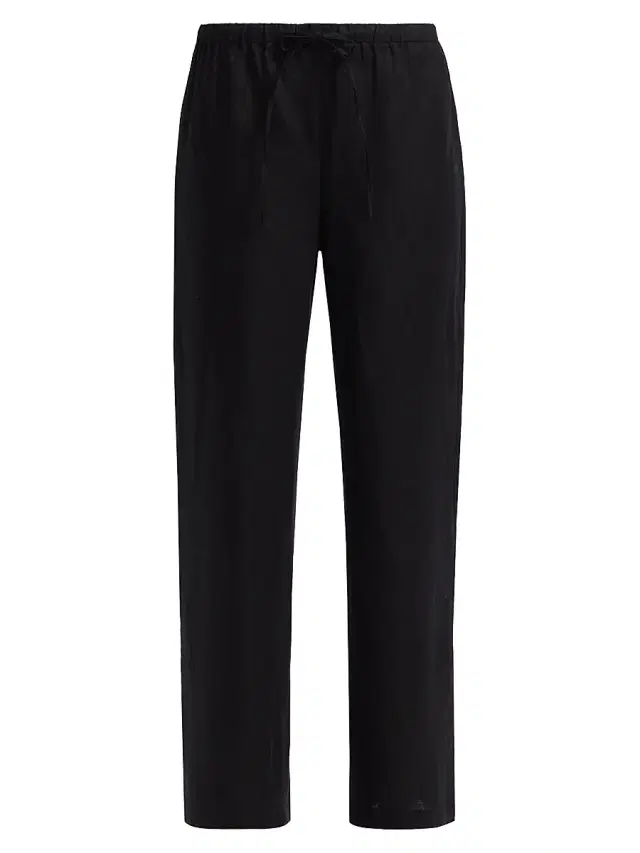 Women's Olina Linen Pants - Black