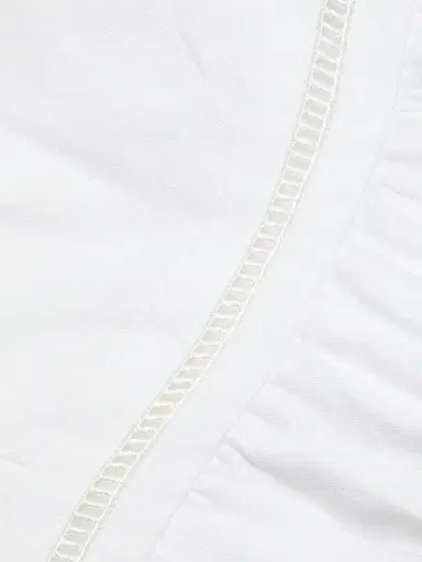 Reformation Women's Everett Linen Ladder-Trim Midi-Dress - White - Size 8 | Thumbnail 7 Reformation Women's Everett Linen Ladder-Trim Midi-Dress - White - Size 8 | Thumbnail 7