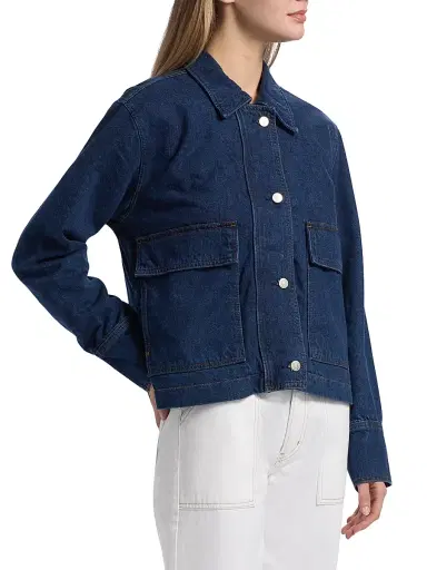 Reformation Women's Oakley Denim Jacket - Havasu - Size XL | Thumbnail 4 Reformation Women's Oakley Denim Jacket - Havasu - Size XL | Thumbnail 4