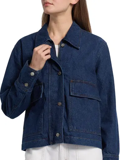 Reformation Women's Oakley Denim Jacket - Havasu - Size XL | Thumbnail 6 Reformation Women's Oakley Denim Jacket - Havasu - Size XL | Thumbnail 6