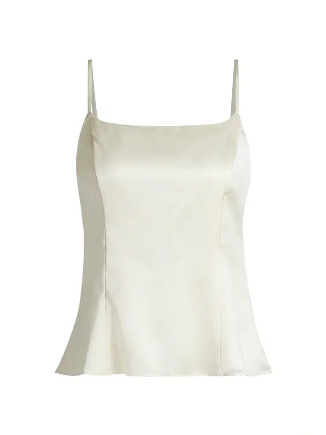 Reformation Women's Isla Satin Top - Fior Di Latte