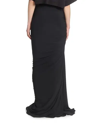 Alaïa Women's Gathered Twist Maxi Skirt - Noir - Size 4 | Thumbnail 5 Alaïa Women's Gathered Twist Maxi Skirt - Noir - Size 4 | Thumbnail 5