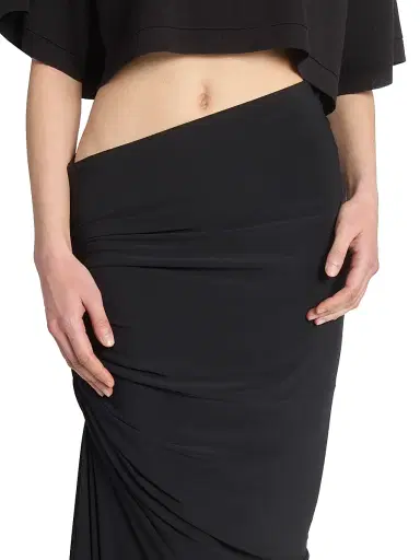 Alaïa Women's Gathered Twist Maxi Skirt - Noir - Size 4 | Thumbnail 6 Alaïa Women's Gathered Twist Maxi Skirt - Noir - Size 4 | Thumbnail 6