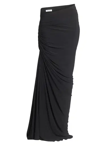 Alaïa Women's Gathered Twist Maxi Skirt - Noir - Size 4 | Thumbnail 1 Alaïa Women's Gathered Twist Maxi Skirt - Noir - Size 4 | Thumbnail 1