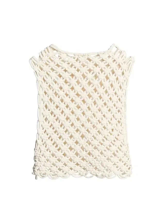 Women's Square Woven Top - Blanc Naturel