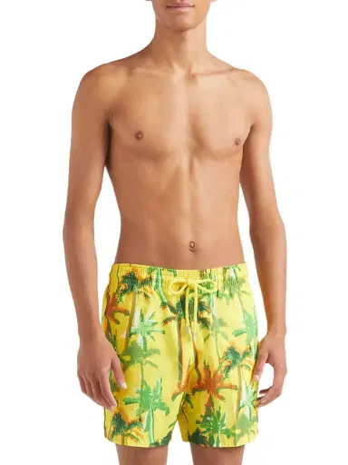 Vilebrequin Men's Palms Offset Swim Trunks - Soleil - Size XL | Thumbnail 3 Vilebrequin Men's Palms Offset Swim Trunks - Soleil - Size XL | Thumbnail 3